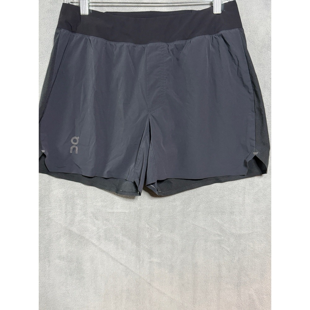 On Cloud Running Lightweight Shorts Mens M Black Brief Lined Athletic Training